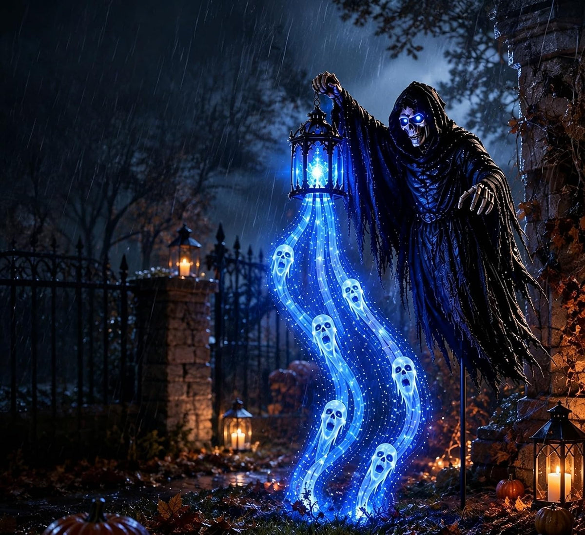 Halloween Soul Harvester Animated Garden Light