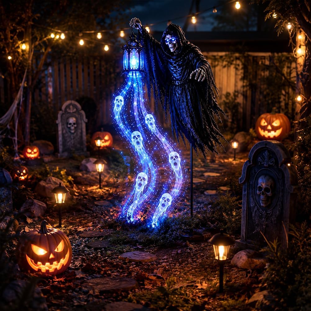 Halloween Soul Harvester Animated Garden Light