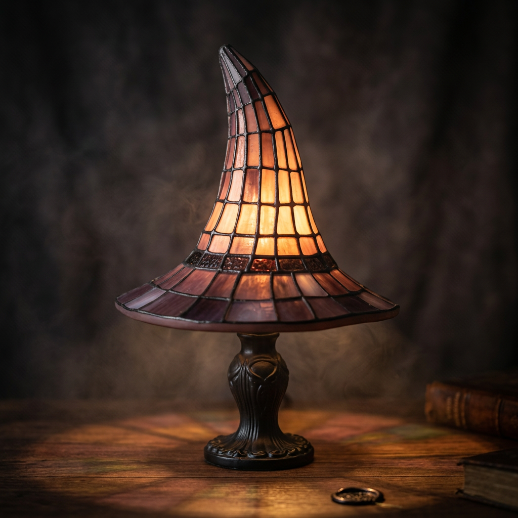 Halloween Witch Hat Table Lamp