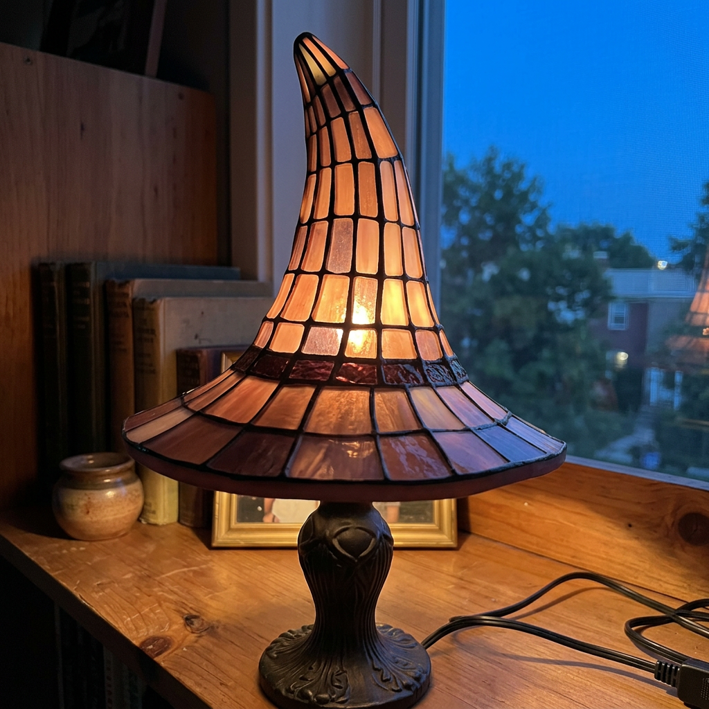 Halloween Witch Hat Table Lamp